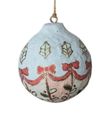 3.5" Hand Painted Paper Mache Ornament