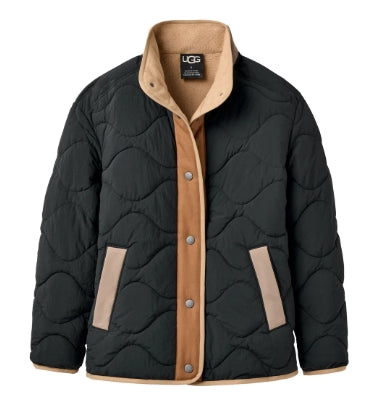 W Jazlyn Quilted Jacket in Black