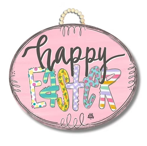 Happy Easter Oval Door Hanger