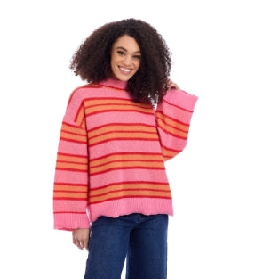 Quinnie Turtleneck Sweater Pink