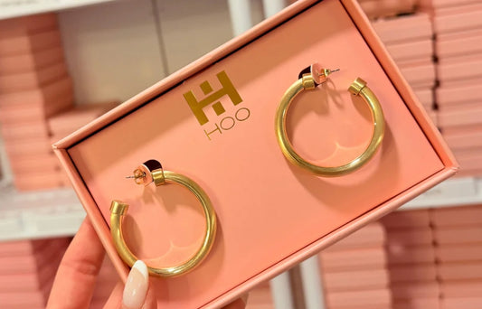 Hoo Hoops Midis in Gold Brushed