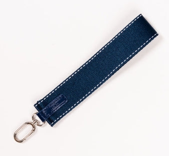 On Hand Wrist Strap Navy and White Stitch