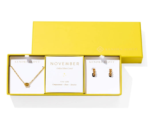 Cailin Birthstone Gift Set - November