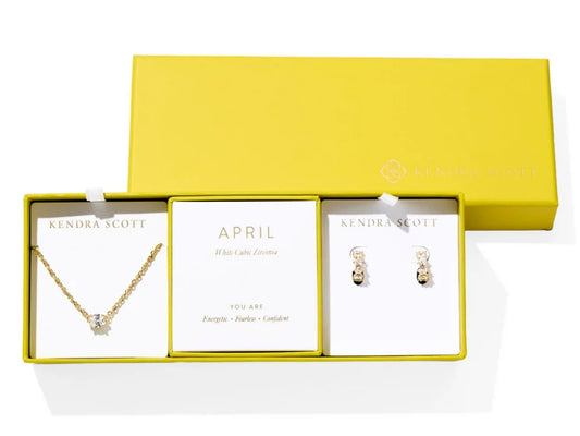 Cailin Birthstone Gift Set - April