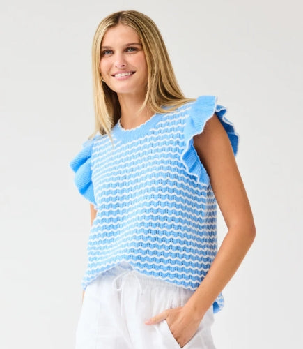 Oakley Blue & White Sweater