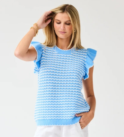 Oakley Blue & White Sweater