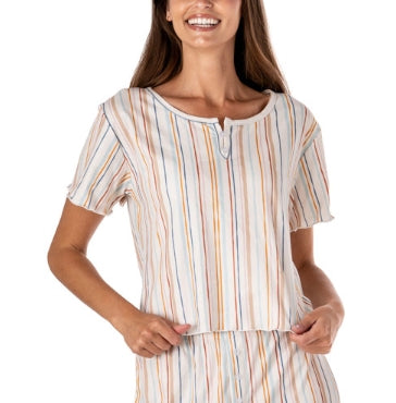 Ribbed Pajama Top