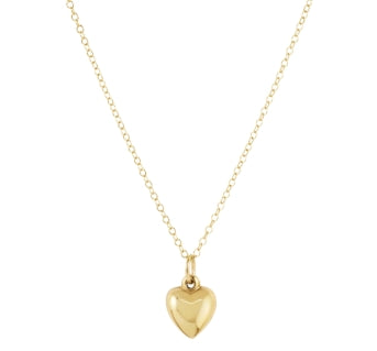 16" NECKLACE GOLD - LOVE PLUSH SMALL GOLD CHARM