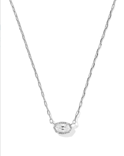 MINI ELISA LUXE PENDANT NECKLACE RHOD