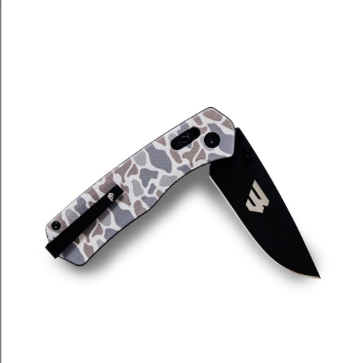 WILLIAMS KNIFE CO - EVERYDAY CARRY KNIFE - CLASSIC DEER CAMO