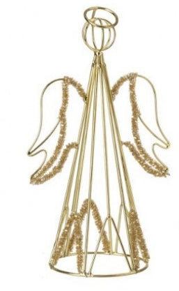 9.5" Gold Wired Jewel Angel