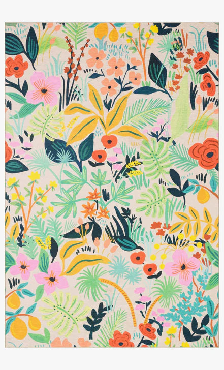 Rifle Paper Co. x Loloi Veranda Terracotta Cream