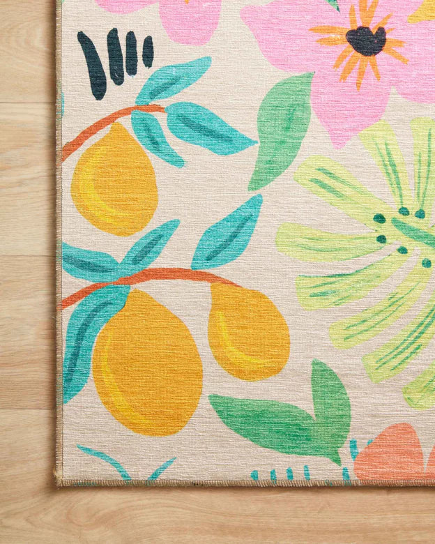 Rifle Paper Co. x Loloi Veranda Terracotta Cream