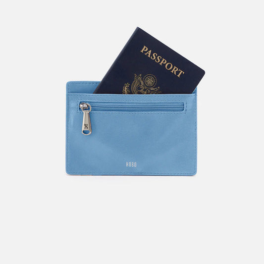Euro Slide Card Case in Faded Denim