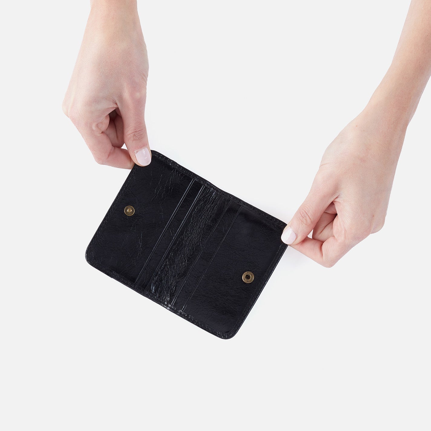 Jill Mini Card Case in Black