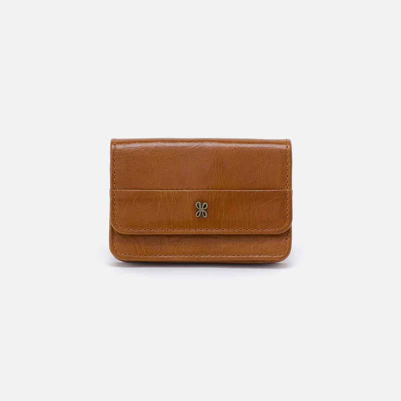 Jill Flap Card Case in Truffle