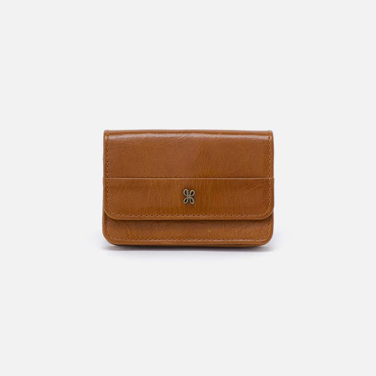 Jill Flap Card Case in Truffle