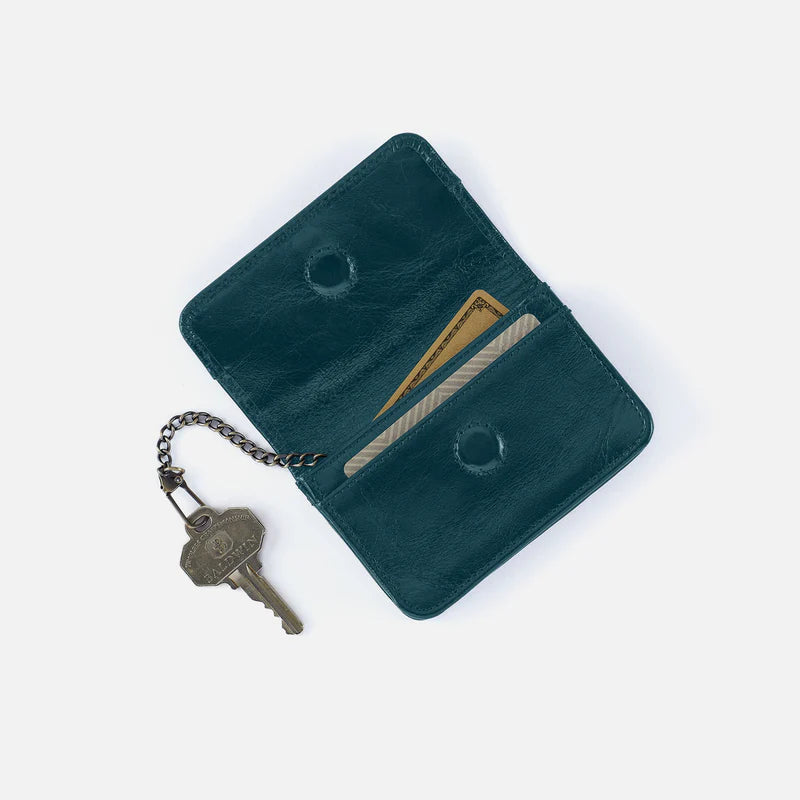 Jill Flap Card Case in Wild Bluegrass