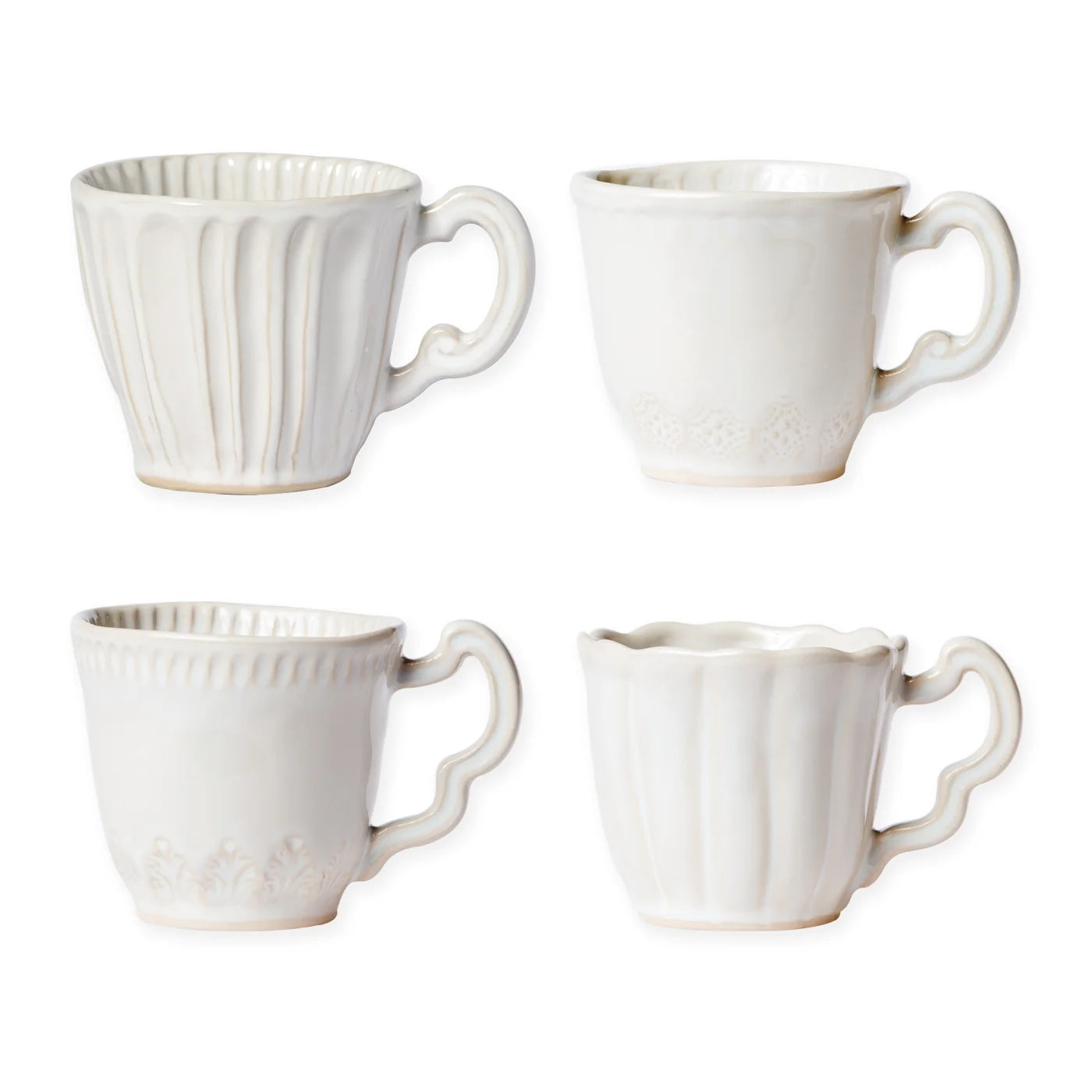 Vietri Incanto Stone White Mug