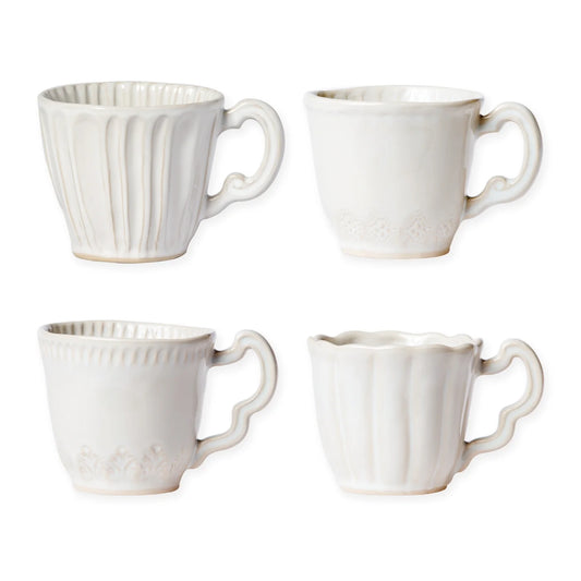 Vietri Incanto Stone White Mug