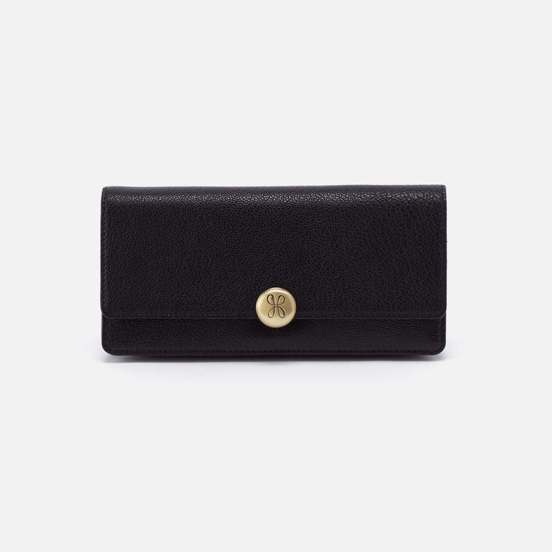 Hutton Large Wallet in Black