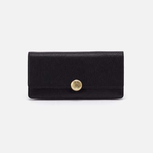 Hutton Large Wallet in Black