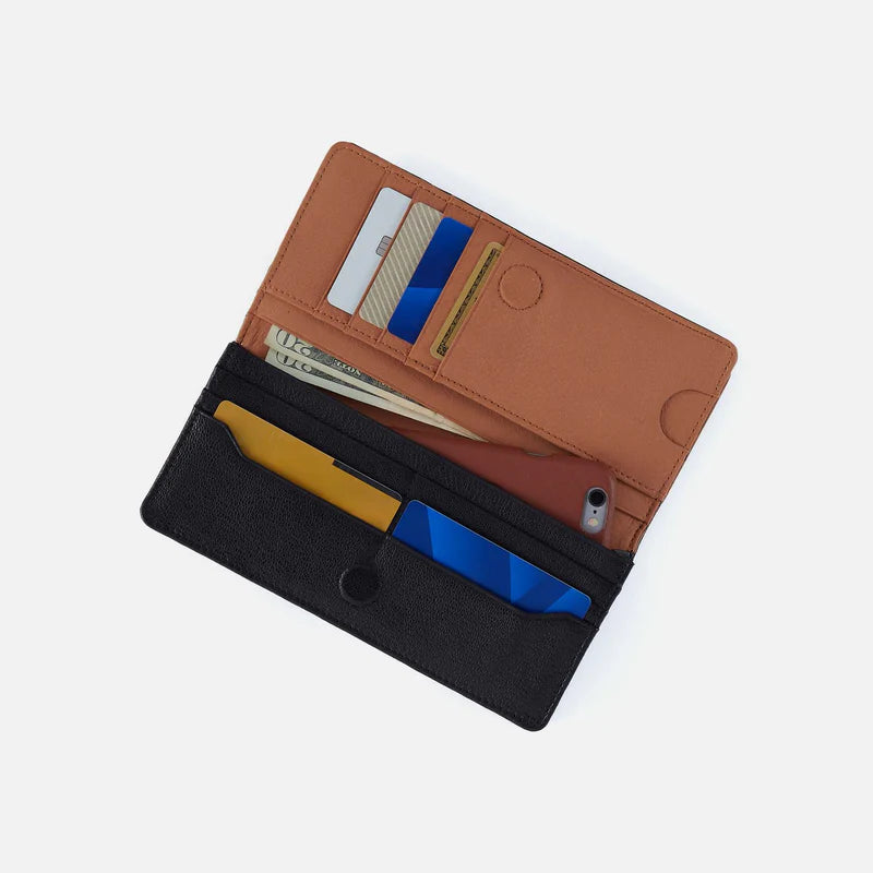Hutton Large Wallet in Black
