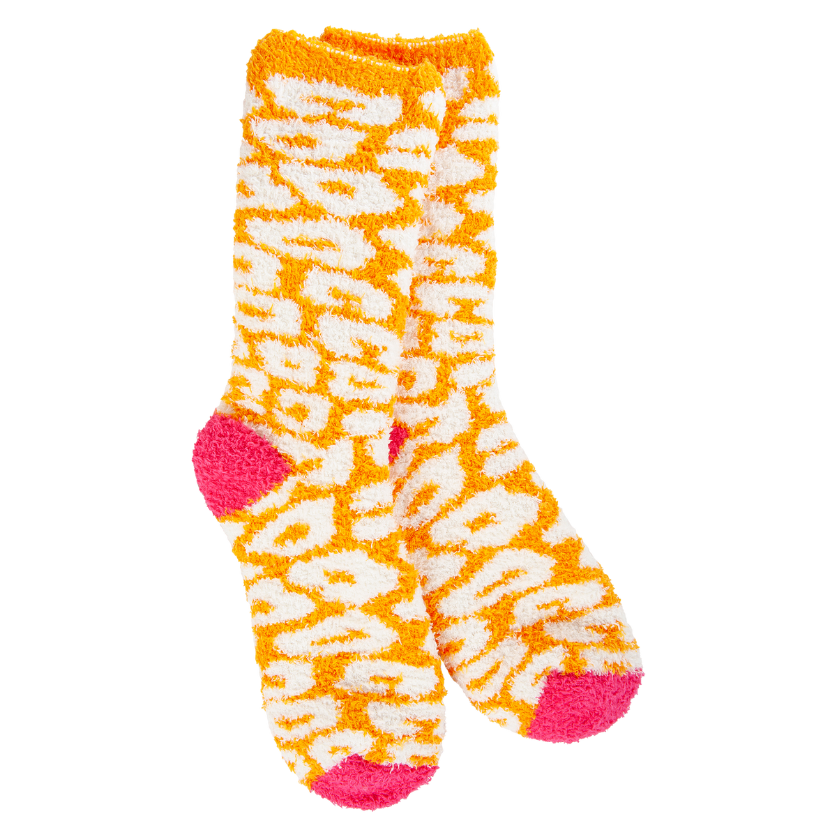 Weekend Knit Pickin' Socks Orange Multi Leopard