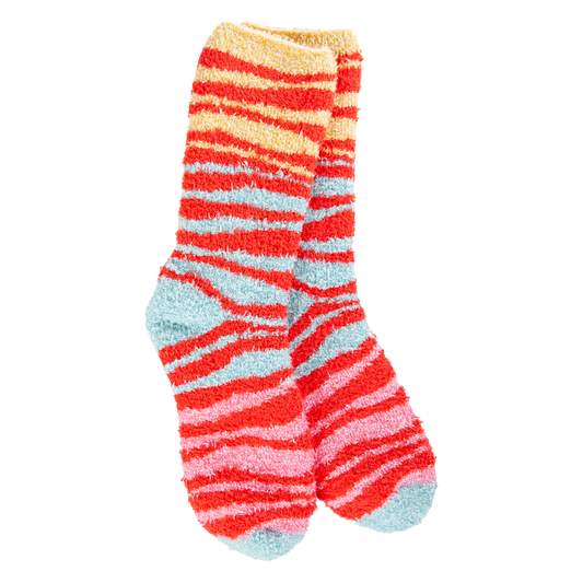 Weekend Knit Pickin' Socks Orange Multi Zebra