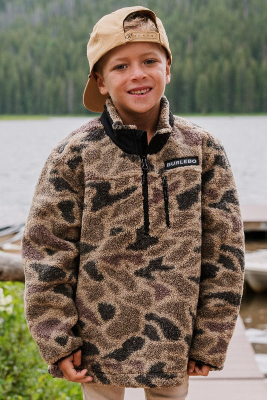 Youth Sherpa Jacket - Rocky Mountain Camo