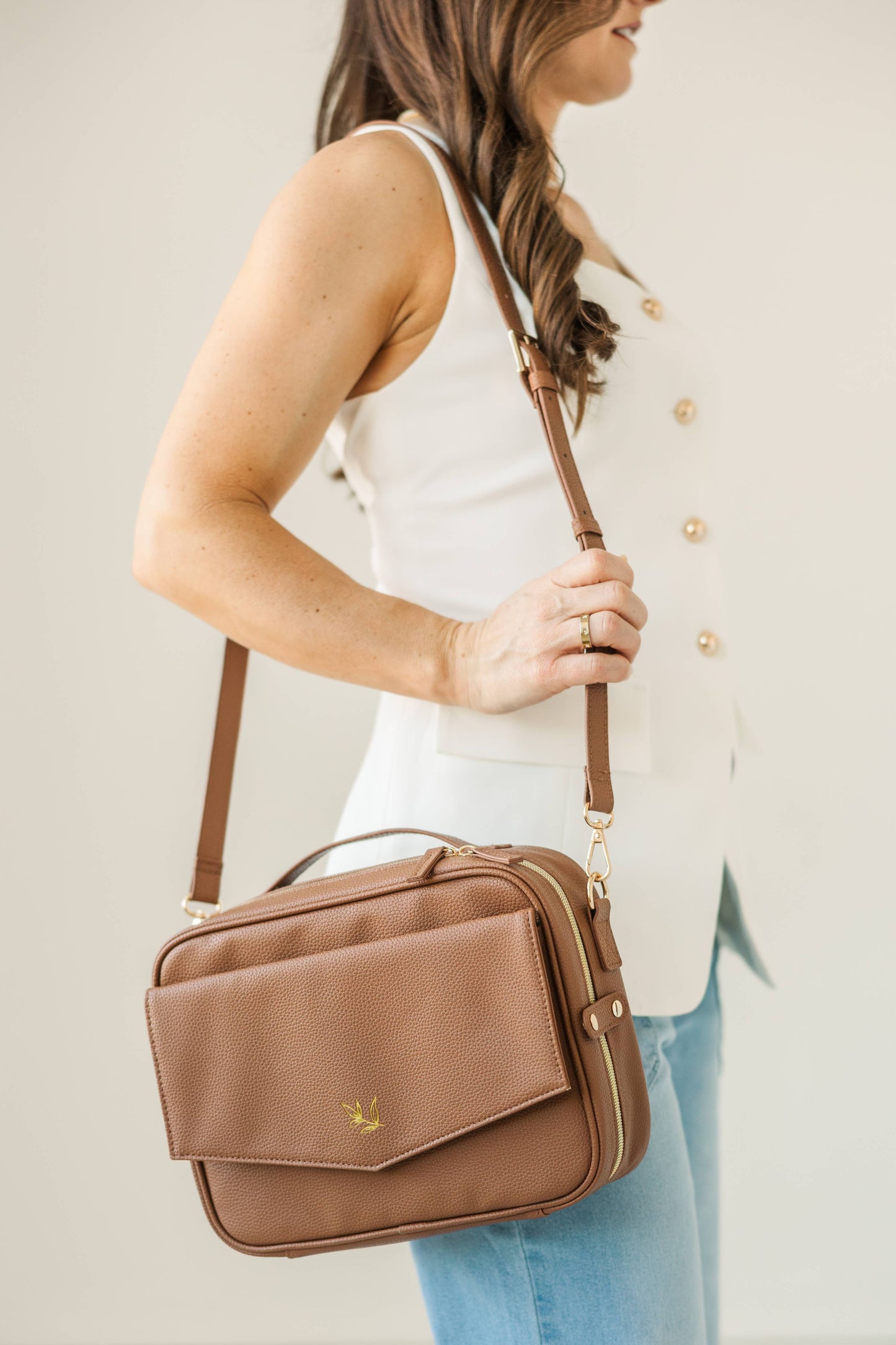 Bible Bag Crossbody in Mocha