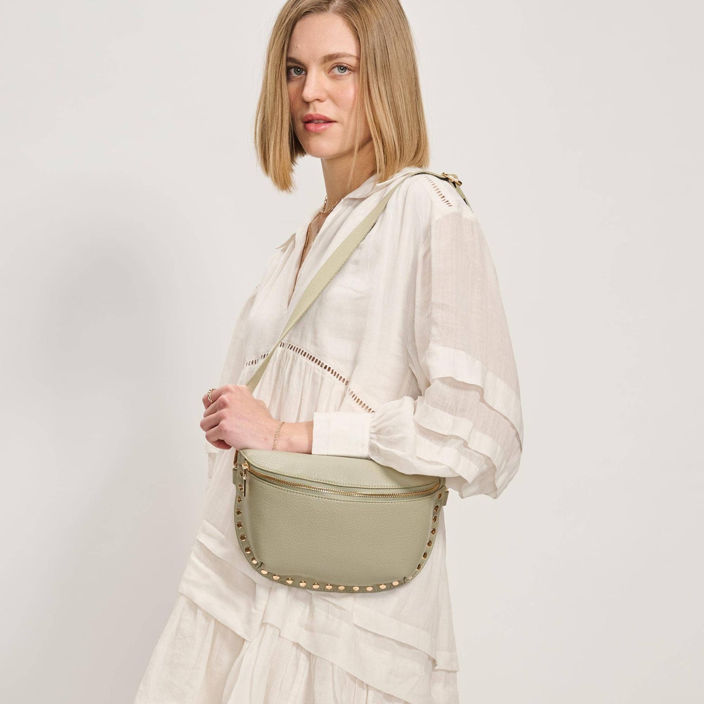 Gizelle Belt Bag: Natural