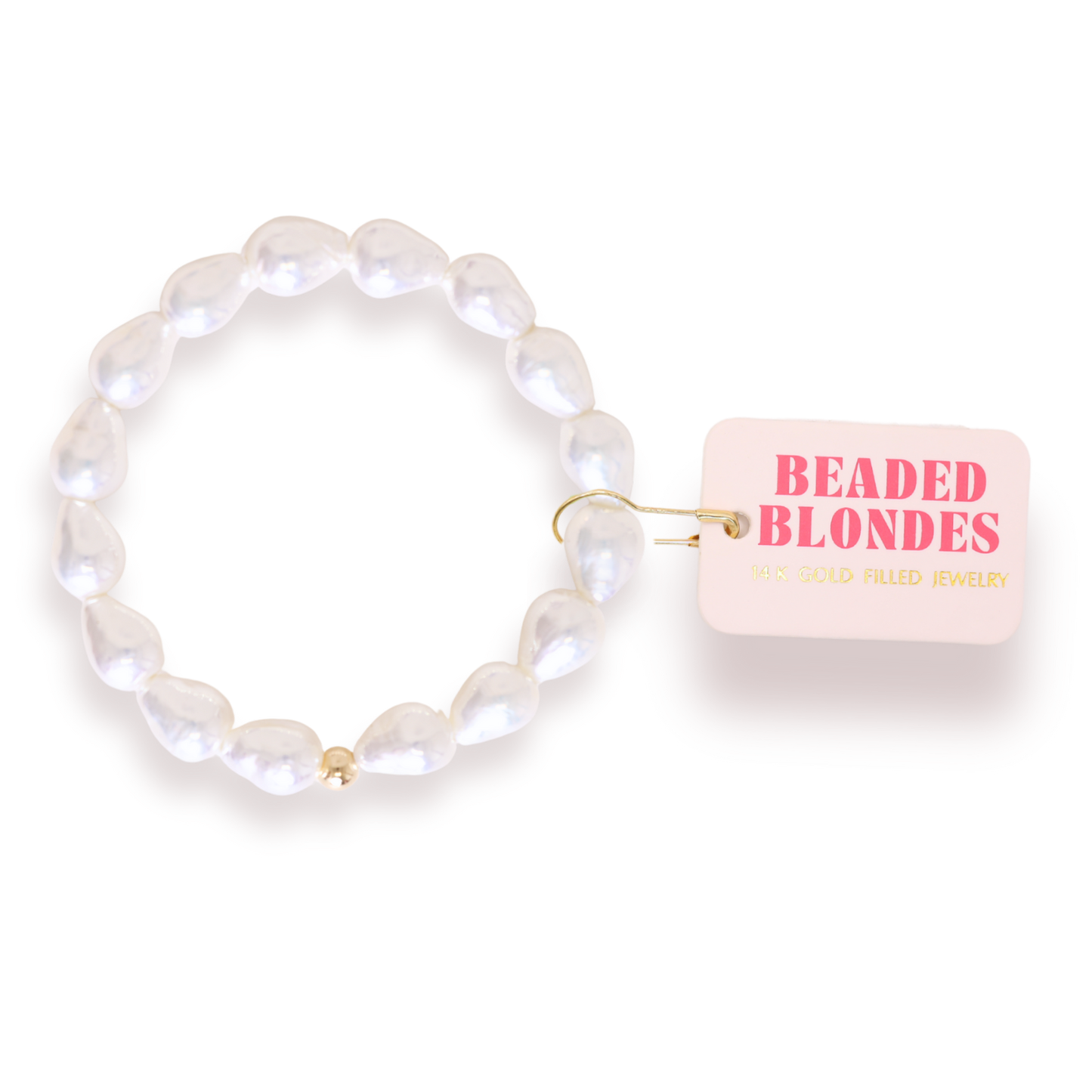 Bella Pearl Bracelet in Gold: Extended 7.25 Inch