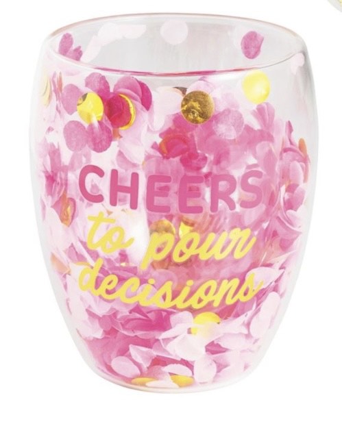 Pour Decisions Confetti Glass