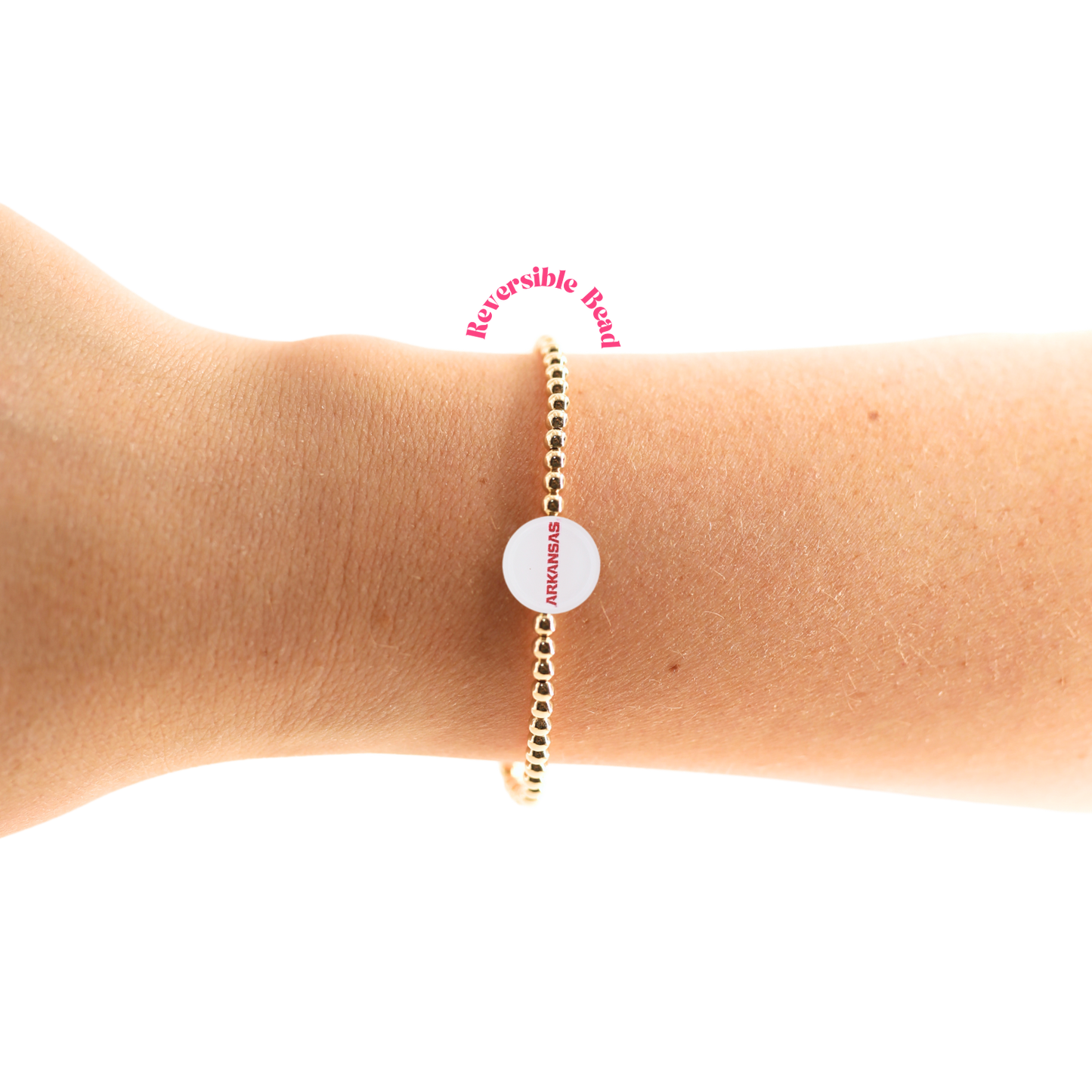 Arkansas Logo Bracelet: Sprinkle / Standard 6.75 Inch