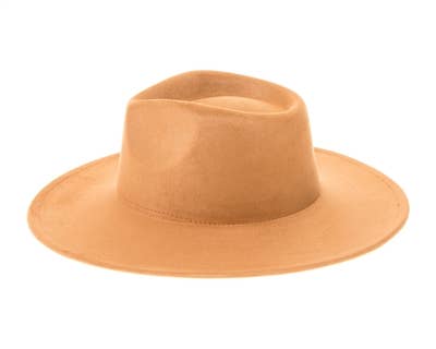 Vegan Suede Rancher Hat Camel