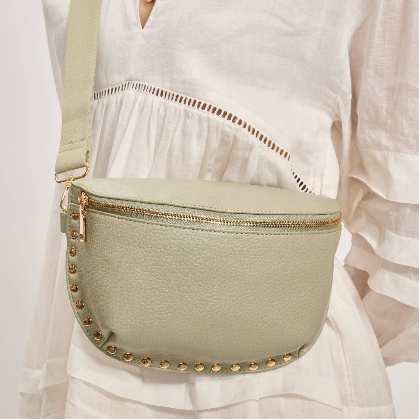 Gizelle Belt Bag: Natural