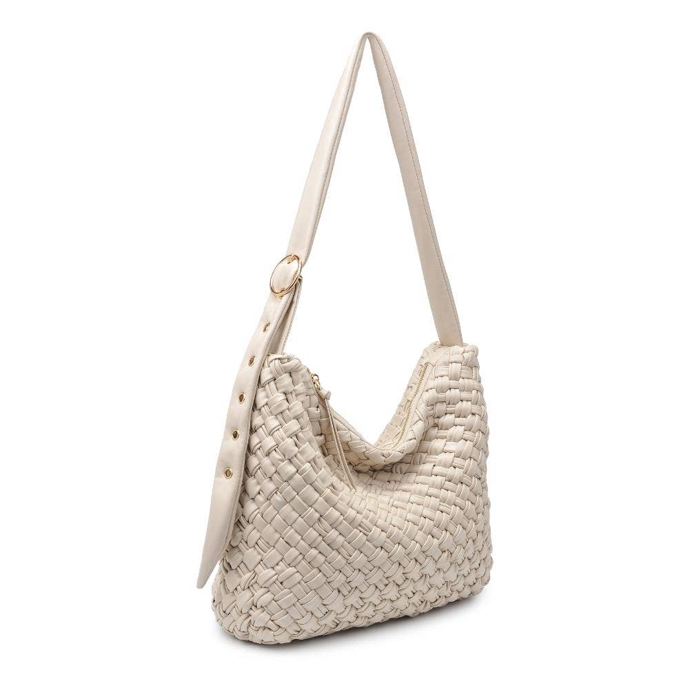 Classica Woven Crossbody: Oatmilk