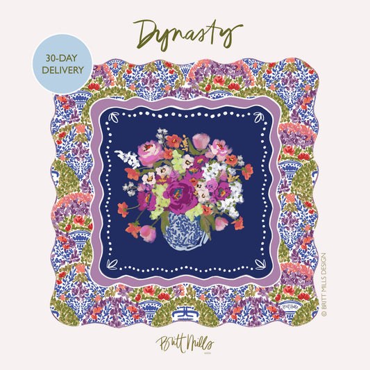 Britt Mills Mahjong Mat - (Non-Neoprene): Dynasty