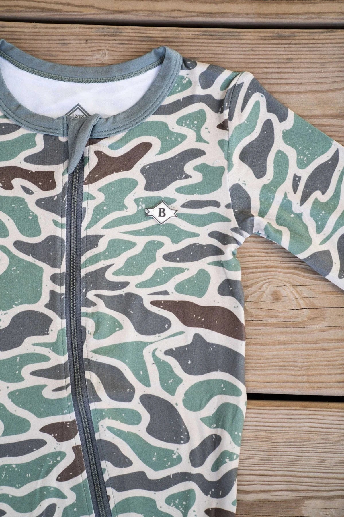 Baby Zip Up in Retro Duck Camo