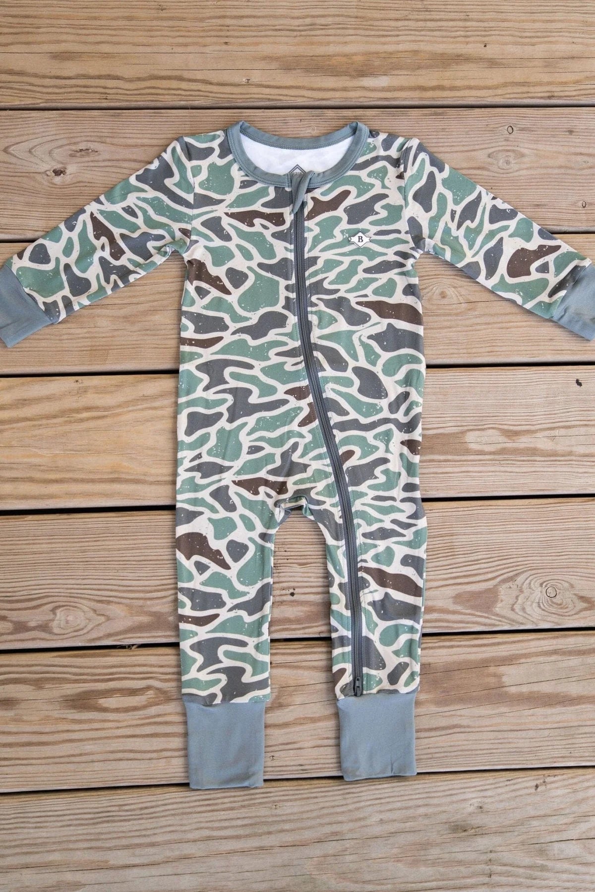 Baby Zip Up in Retro Duck Camo