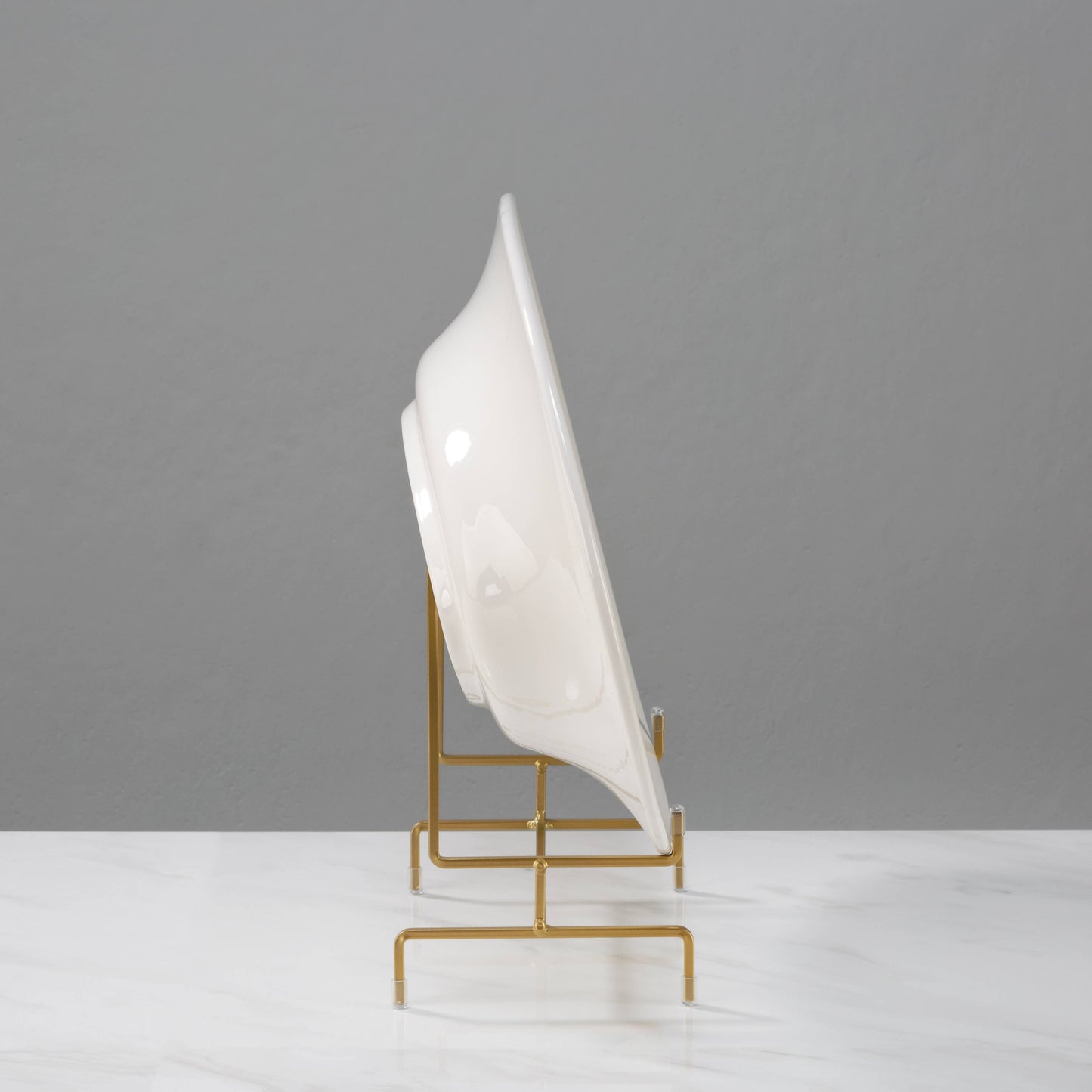 Platter Stand: White / Large