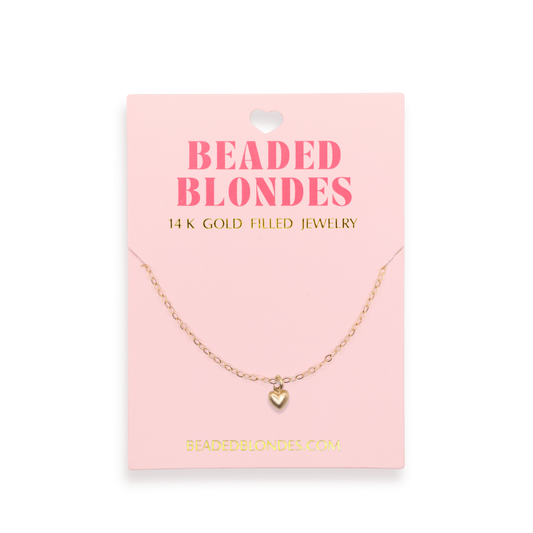 Mini Heart Charm Necklace