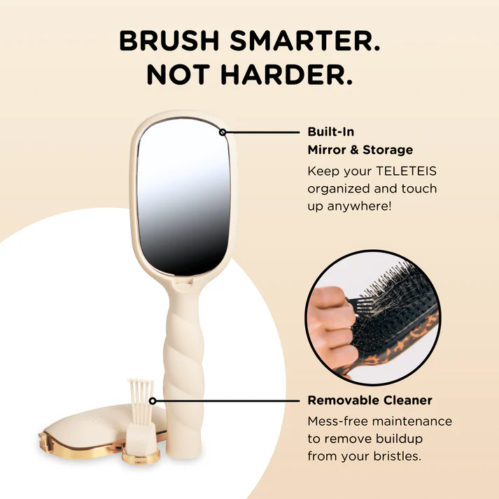 Boar Bristle Hair Brush | Tan
