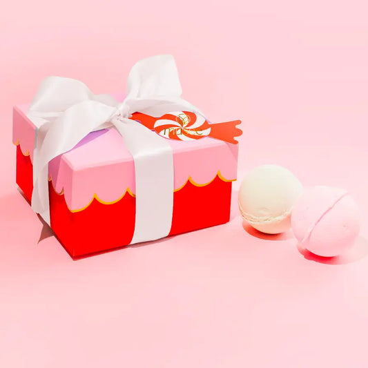 Christmas Scalloped Bath Bomb Set of 4