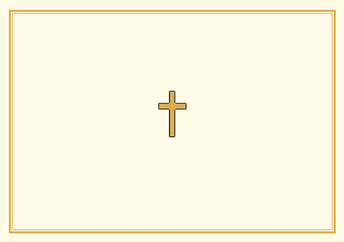 Gold Cross Note Cards