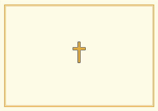 Gold Cross Note Cards