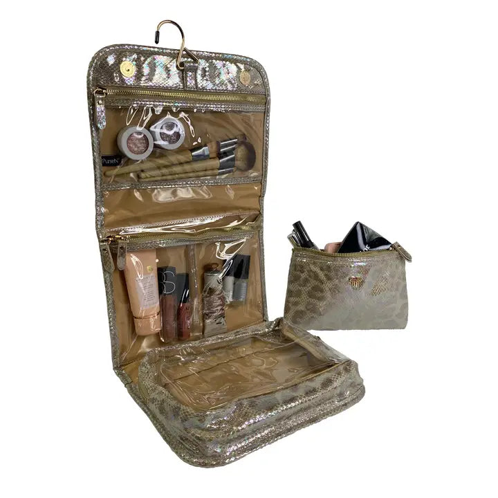 Getaway Toiletry Case Glimmer Leopard