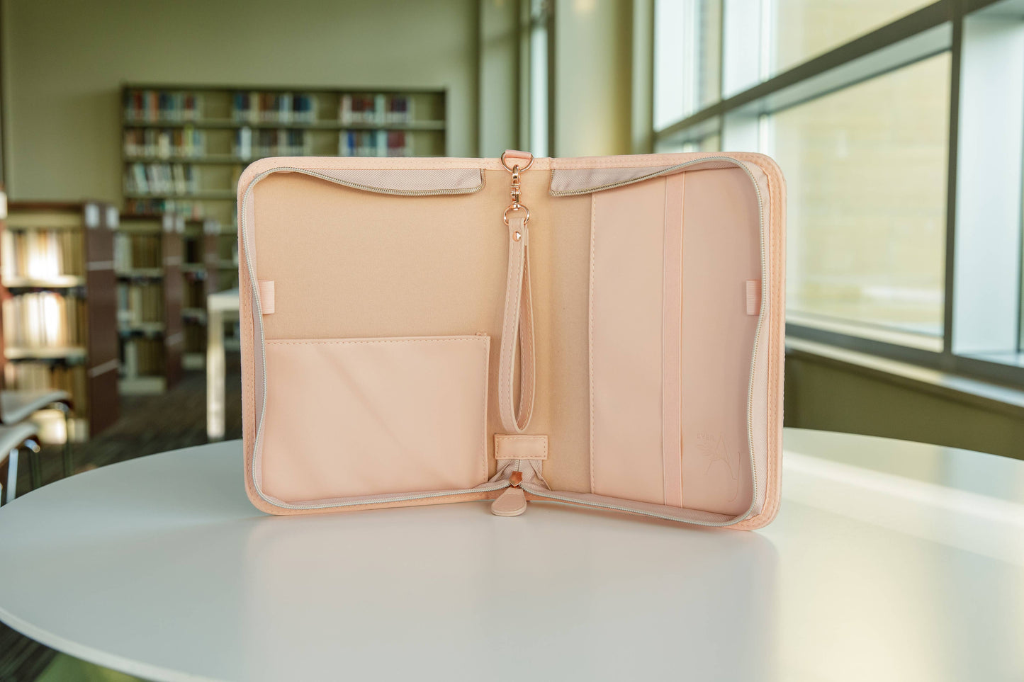 Bible Cover, Weave Bible Case, Crossbody BLUSH