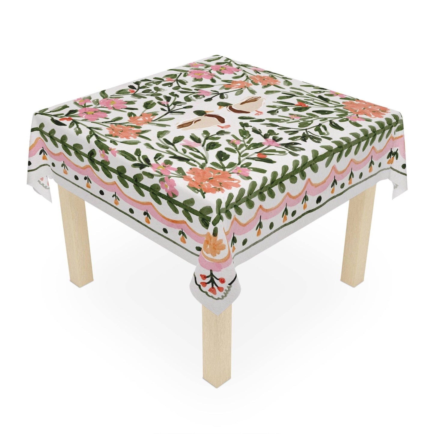 Walk in the Park Square Tablecloth: 55"x55" - Polyester